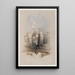 Parte de la sala de las columnas en Karnak Tebas - David Roberts — cuadro enmarcado en la pared