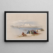 Pirámides de Gizeh desde el Nilo - David Roberts — cuadro enmarcado en la pared