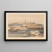 Vestiges d'un pont romain sur le Guadalquivir Cordoue - David Roberts — framed artwork on a wall