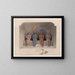 Sanctuaire del templo de Abou Simbel en Nubia - David Roberts — cuadro enmarcado en la pared
