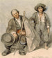 Study of Spanish Peasants at Alcalá de Guadaíra - David Roberts — artwork view