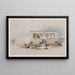 Templo en Wady Dabod, Wadi Dbd, Nubia - David Roberts — cuadro enmarcado en la pared