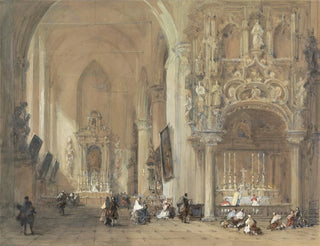 David Roberts - The Church at Dixmude West Flanders.webp