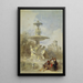 La Fontaine en el Prado Madrid - David Roberts — cuadro enmarcado en la pared