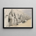 Le Grand Temple d'Abou Simbel, Nubie - David Roberts — framed artwork on a wall