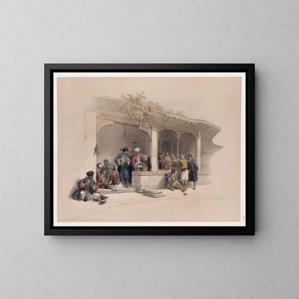 The Coffee - David Roberts — framed artwork on a wall