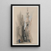 El minarete de la mezquita El Rhamree - David Roberts — cuadro enmarcado en la pared