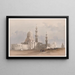 Tombeaux de los califas El Cairo Mezquita de Ayed Bey - David Roberts — cuadro enmarcado en la pared