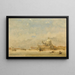 Venice, View of the Basilica of Santa Maria della Salute - David Roberts — framed artwork on a wall