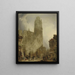 the West Facade of Rouen Cathedral - David Roberts — framed artwork on a wall