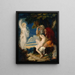 Abraham y Isaac - David Scott — cuadro enmarcado en la pared