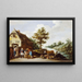 Una posada junto al río - David Teniers el Joven — cuadro enmarcado en la pared