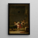 Amores en el taller de un alquimista - David Teniers el Joven — cuadro enmarcado en la pared