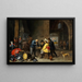 Sala de guardia con la entrega de San Pedro - David Teniers el Joven — cuadro enmarcado en la pared