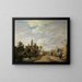 Landscape with Staffage Figures - David Teniers the Younger — framed artwork on a wall