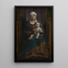 Virgen con el Niño - David Teniers el Joven — cuadro enmarcado en la pared
