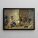 Fumador en una posada - David Teniers el Joven — cuadro enmarcado en la pared