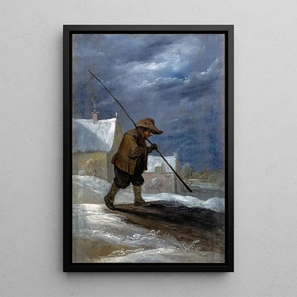 Reproduction of the painting Winter Painting - David Teniers the Younger