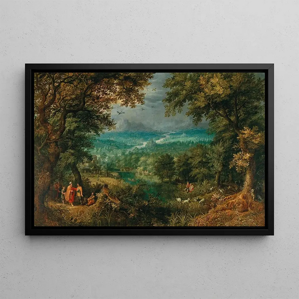 David Vinckboons - An extensive wooded landscape with biblical staffage.webp