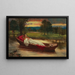 La Dama de Shalott - David Wilkie Wynfield — cuadro enmarcado en la pared
