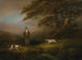 Gentleman tirant sur dos perros de caza - Dean Wolstenholme — vista de la obra