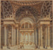 Decoración de escena Interior del Palacio Papal - Anónimo — vista de la obra