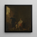 Tasting of wine - Aelbert Cuyp — framed artwork on a wall