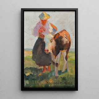 Demeter Koko - Buerin mit Kalb.webp