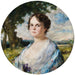 Doble retrato de una joven dama - Luma von FleschBrunningen — presentado en un interior