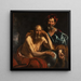 Démocrite y Heráclito - Jacob Jordaens — cuadro enmarcado en la pared