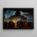 Bivouac painting of Place du Panthéon on the night of December 22 to 23, 1830 - Denis Auguste Marie Raffet — framed artwork on a wall