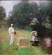 Dennis Miller Bunker painting at Calcot - John Singer Sargent — artwork view