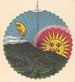 Reproduction of the painting Design of the Rising Sun Lantern - Anonymous