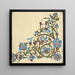 Design for a floral pattern - Christopher Dresser — framed artwork on a wall