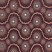 Textile design painting with wavy horizontal bands of rosettes framed by wavy horizontal ribbon bands - Anonymous