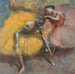 Dos bailarinas amarillas y rosas - Edgar Degas — vista de la obra