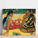 Reproduction of the painting Two Tahitian Women - Paul Gauguin