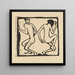 Dos bailarines - Christian Rohlfs — cuadro enmarcado en la pared
