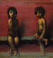 Two children sitting - Hans Von Mares — artwork view