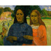 Reproducción del cuadro Dos mujeres - Paul Gauguin