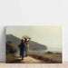 Reproducción del cuadro Dos mujeres conversando junto al mar, Saint Thomas - Camille Pissarro