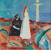 Two women on the shore - Edvard Munch — artwork view