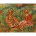 Reproduction of the painting of Two Girls in a Meadow (Two Women in the Grass) - Pierre-Auguste Renoir