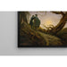 Reproducción del cuadro Dos hombres contemplando la luna - Caspar David Friedrich