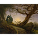 Reproducción del cuadro Dos hombres contemplando la luna - Caspar David Friedrich