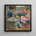 Dos jóvenes costurando - Louis Valtat — cuadro enmarcado en la pared