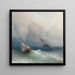 Dos barcos en el mar - Ivan Konstantinovich Aivazovsky — cuadro enmarcado en la pared