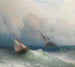 Dos barcos en el mar - Ivan Konstantinovich Aivazovsky — vista de la obra