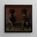 Dos putti - Hans Von Mares — cuadro enmarcado en la pared