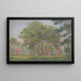 Landscape painting with trees - Dezider Czader — framed artwork on a wall